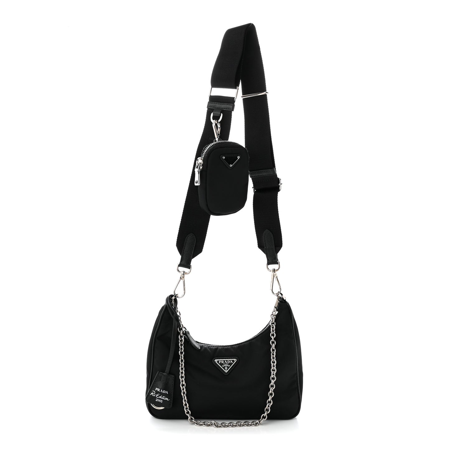 Nylon Re-Edition 2005 Shoulder Bag Black