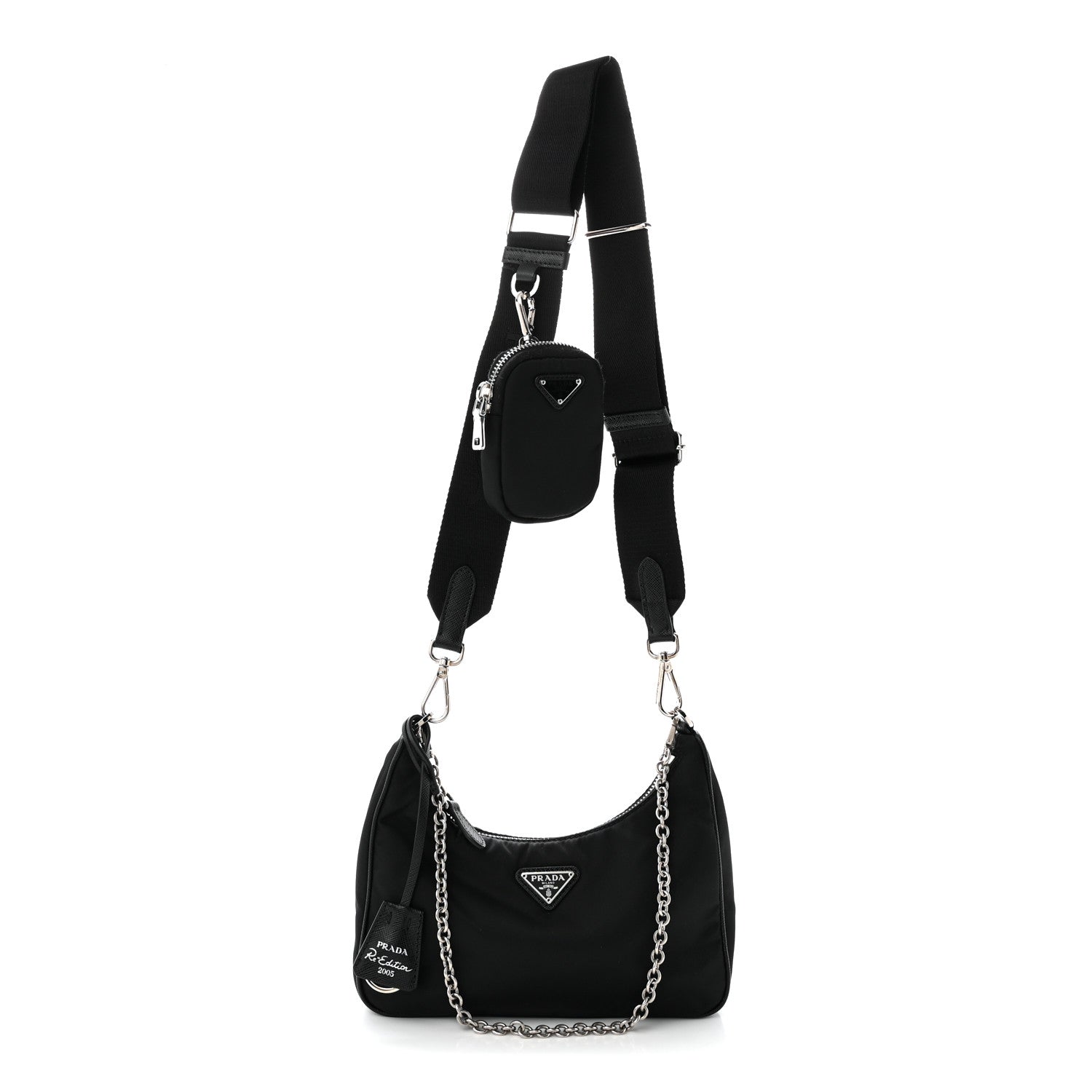 Prada Nylon Re-Edition 2005 Shoulder Bag Black 1 of 11