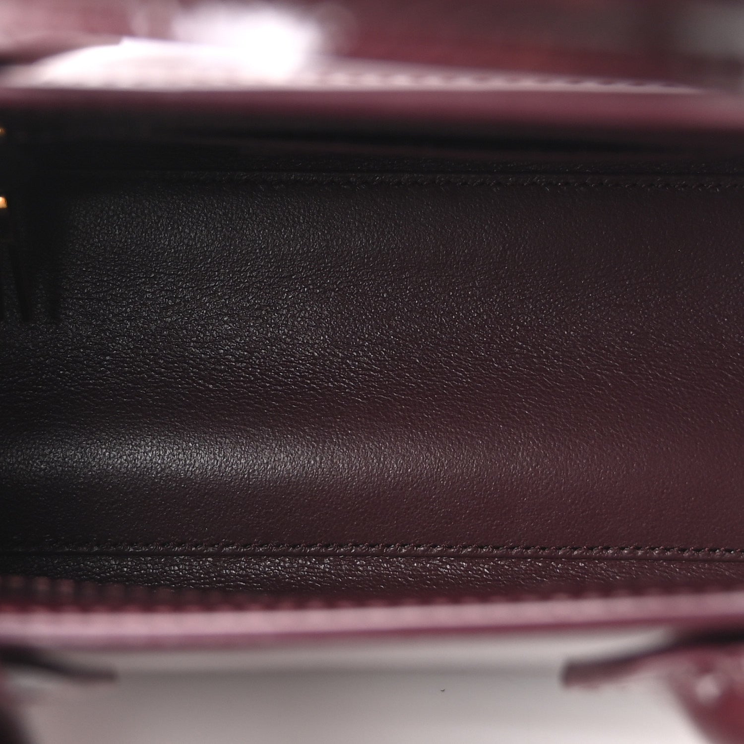 Saint Laurent Patent Nano Sac de Jour Dark Red Wine 5 of 9