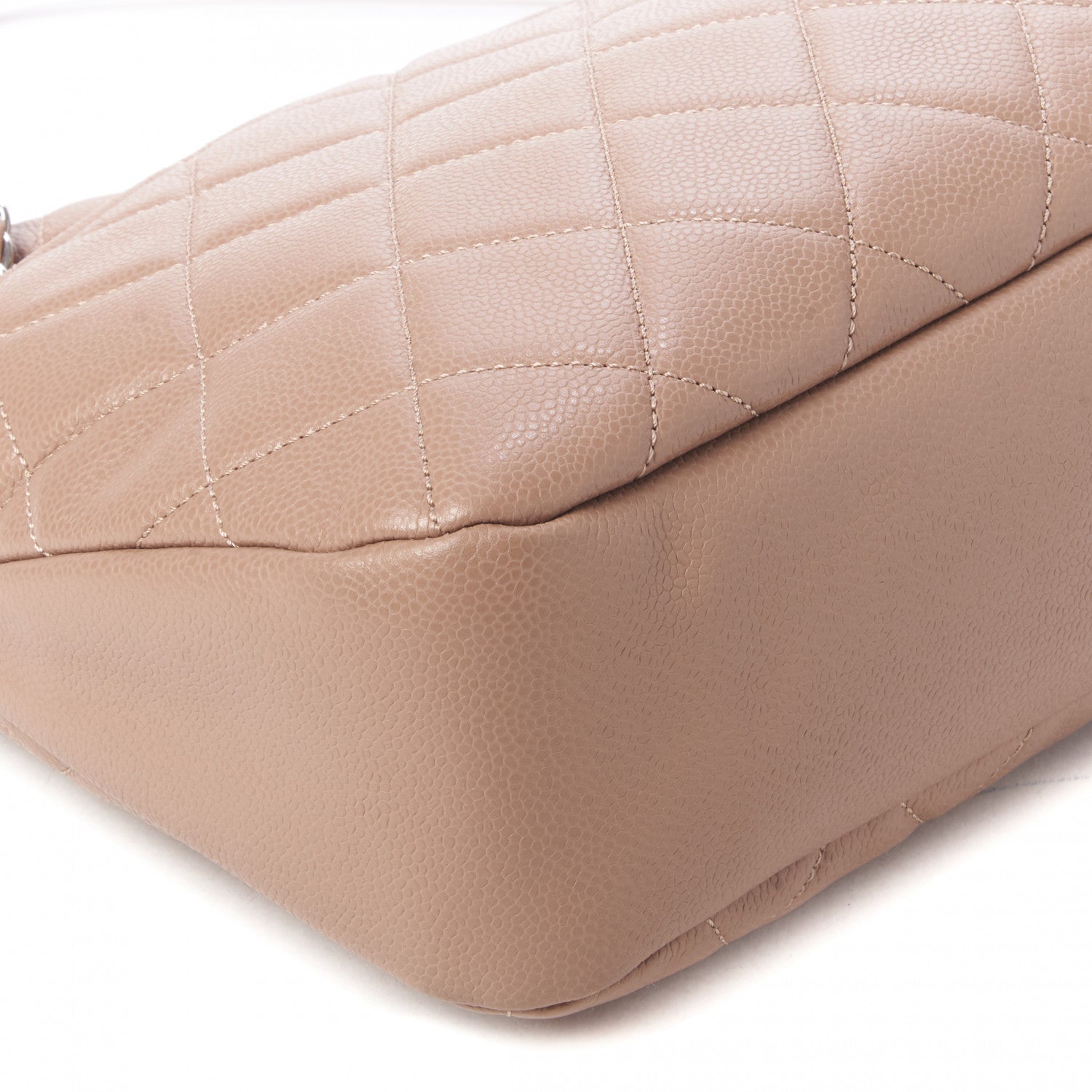Chanel Caviar Quilted Timeless CC Soft Tote Beige 5 of 9