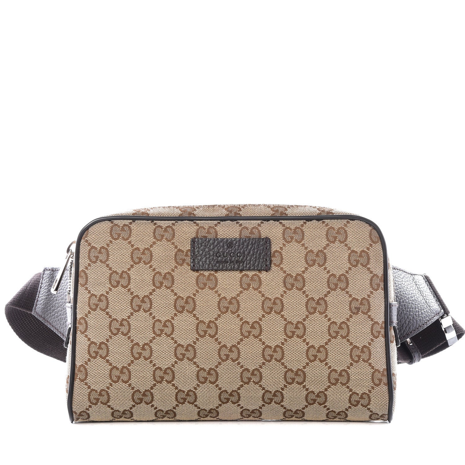 Gucci Monogram Belt Bag Dark Brown 1 of 12