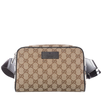 Gucci Monogram Belt Bag Dark Brown 1 of 12