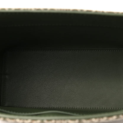 Loewe Jacquard Anagram Calfskin Small Square Tote Avocado Green 4 of 6