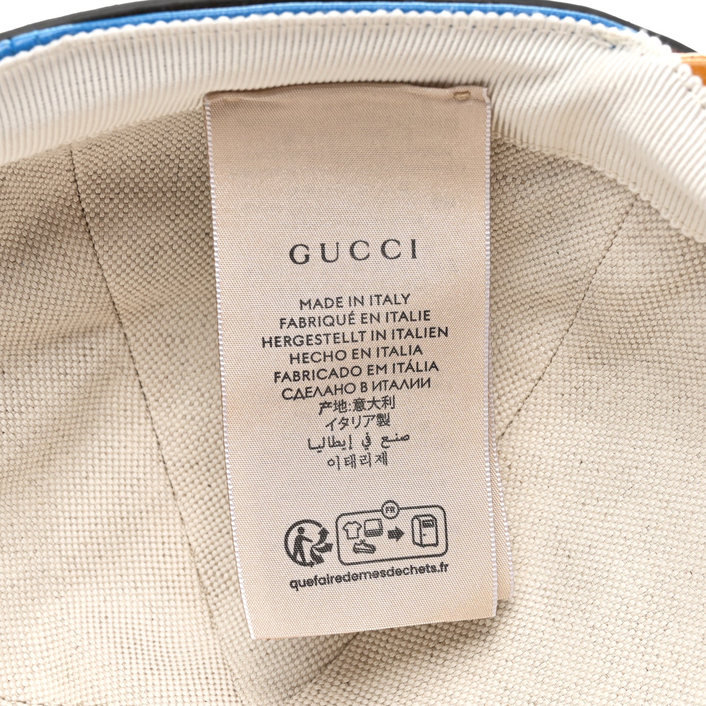 Lambskin Baseball Hat M Blue
