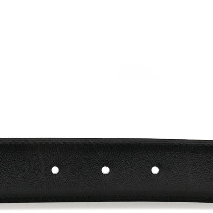 Hermes Box Togo 32mm Guilloche H Belt 80 32 Black Gold 3 of 8
