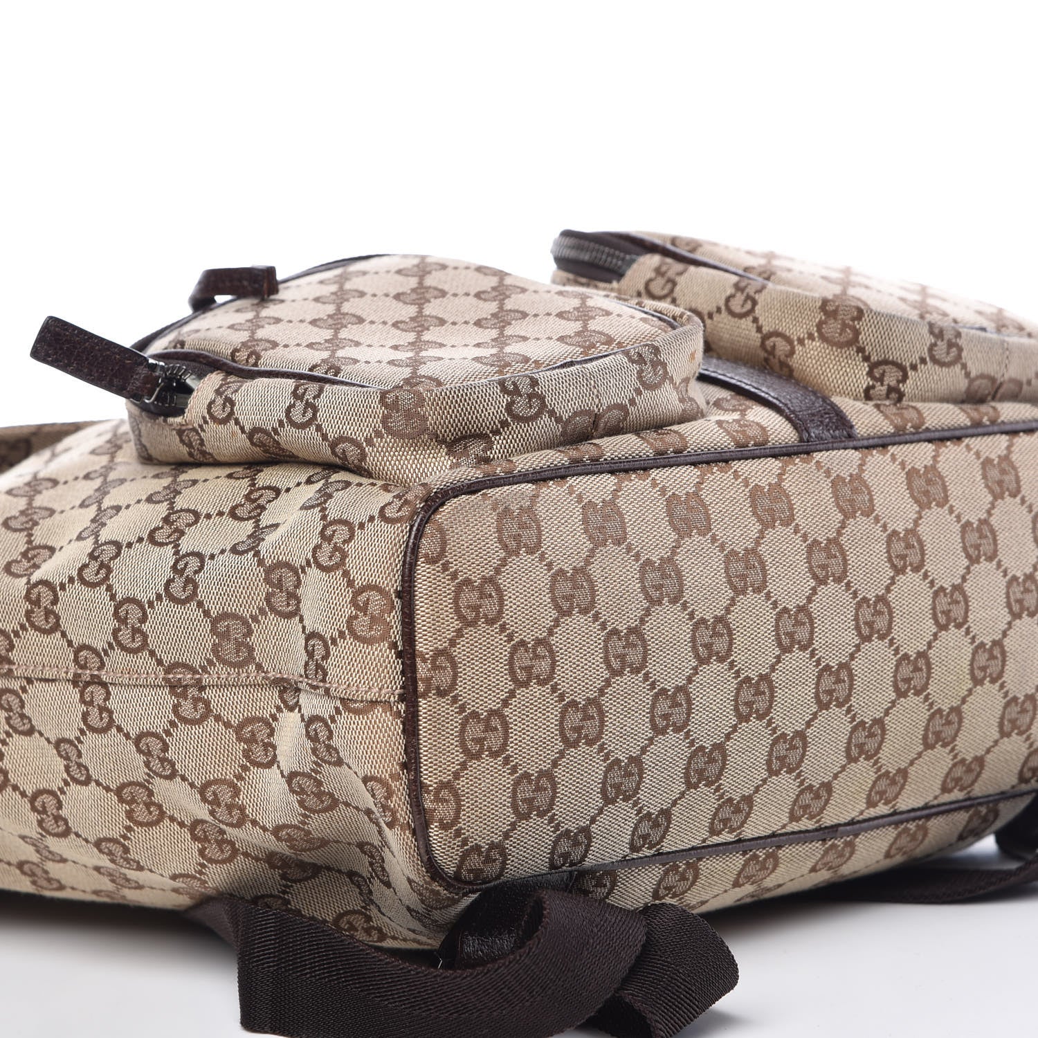 Gucci Monogram Backpack Dark Brown 5 of 21