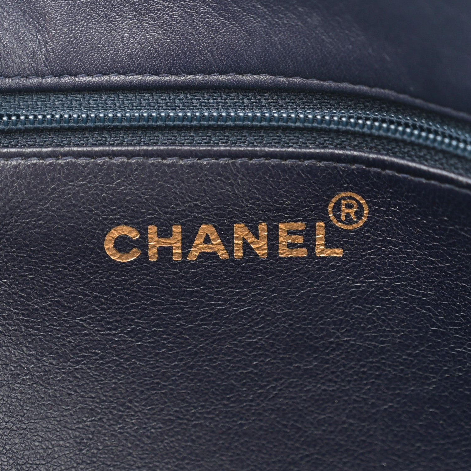 Chanel Lambskin CC Tote Navy 6 of 11