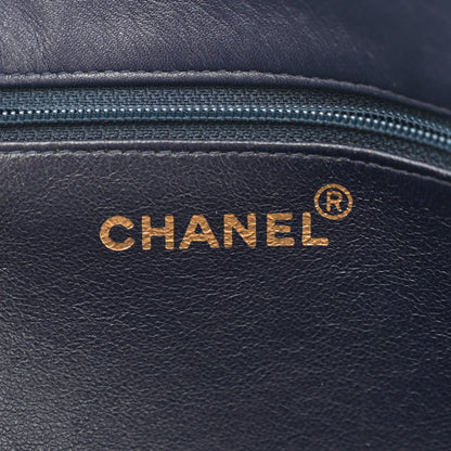 Chanel Lambskin CC Tote Navy 6 of 11