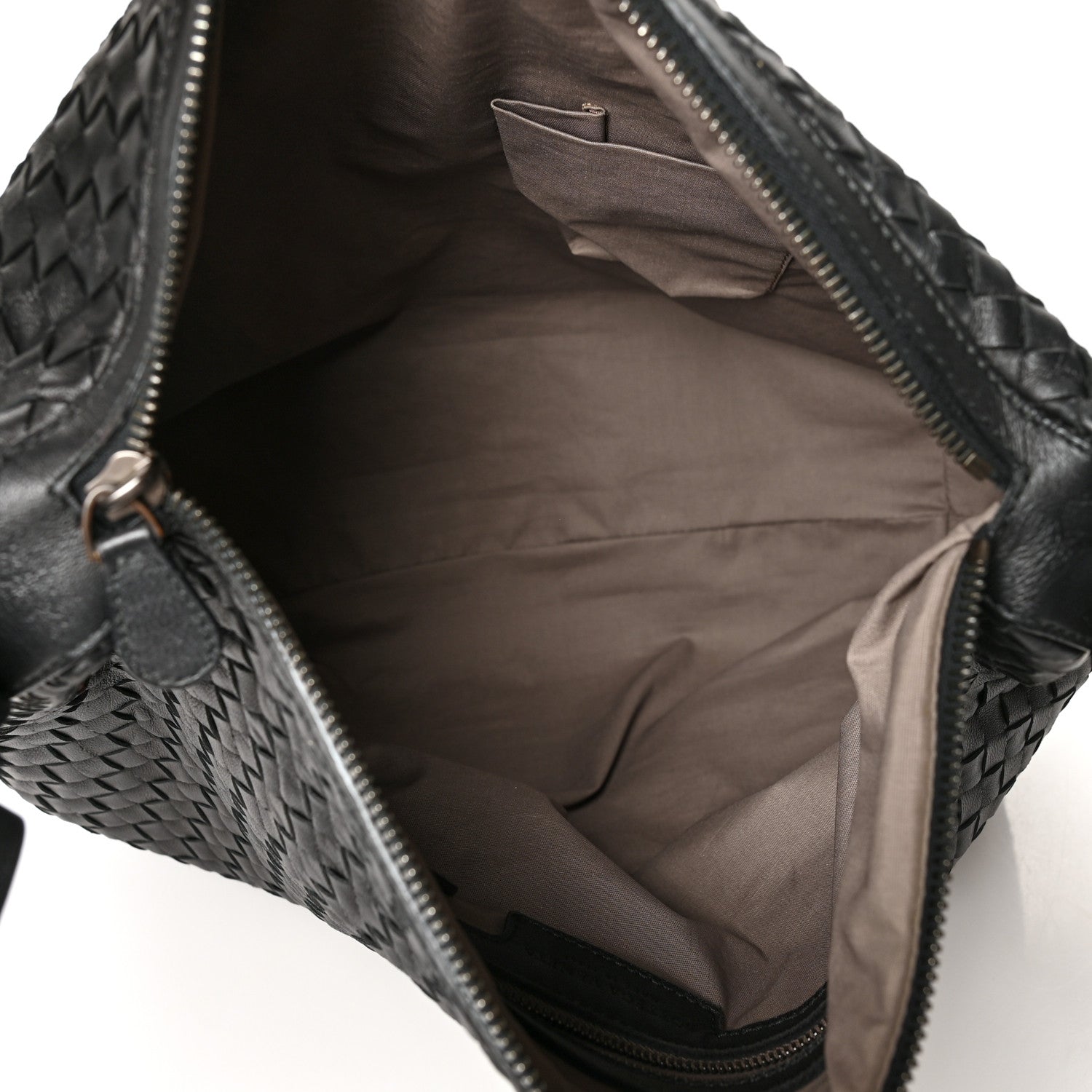 Bottega Veneta Nappa Intrecciato Shoulder Bag Black 4 of 9