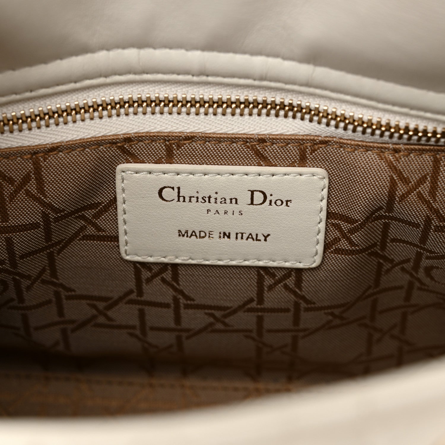 Christian Dior Lambskin Cannage Small Lucky Badges My Lady Dior White 6 of 17