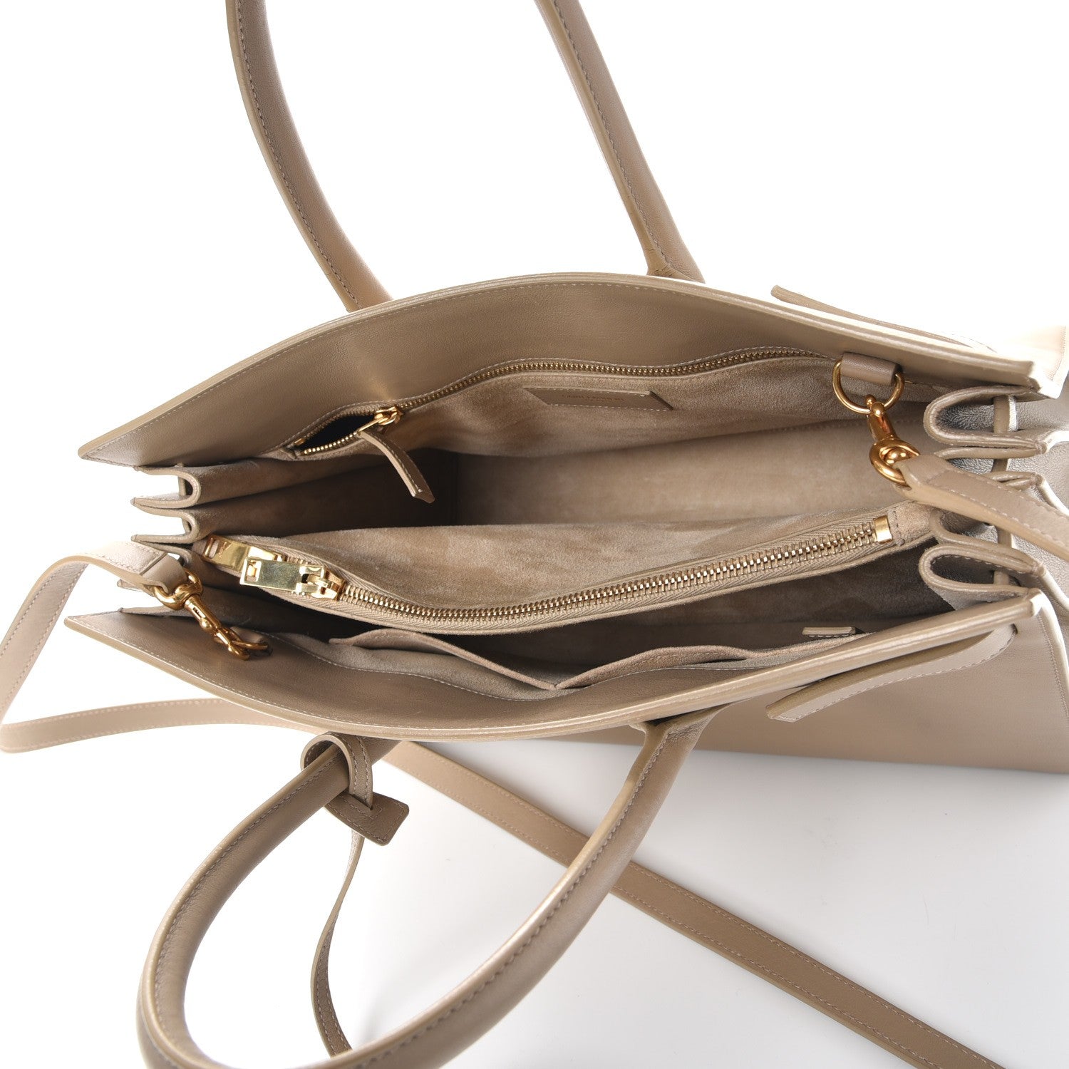 Saint Laurent Calfskin Small Sac De Jour Beige 6 of 17