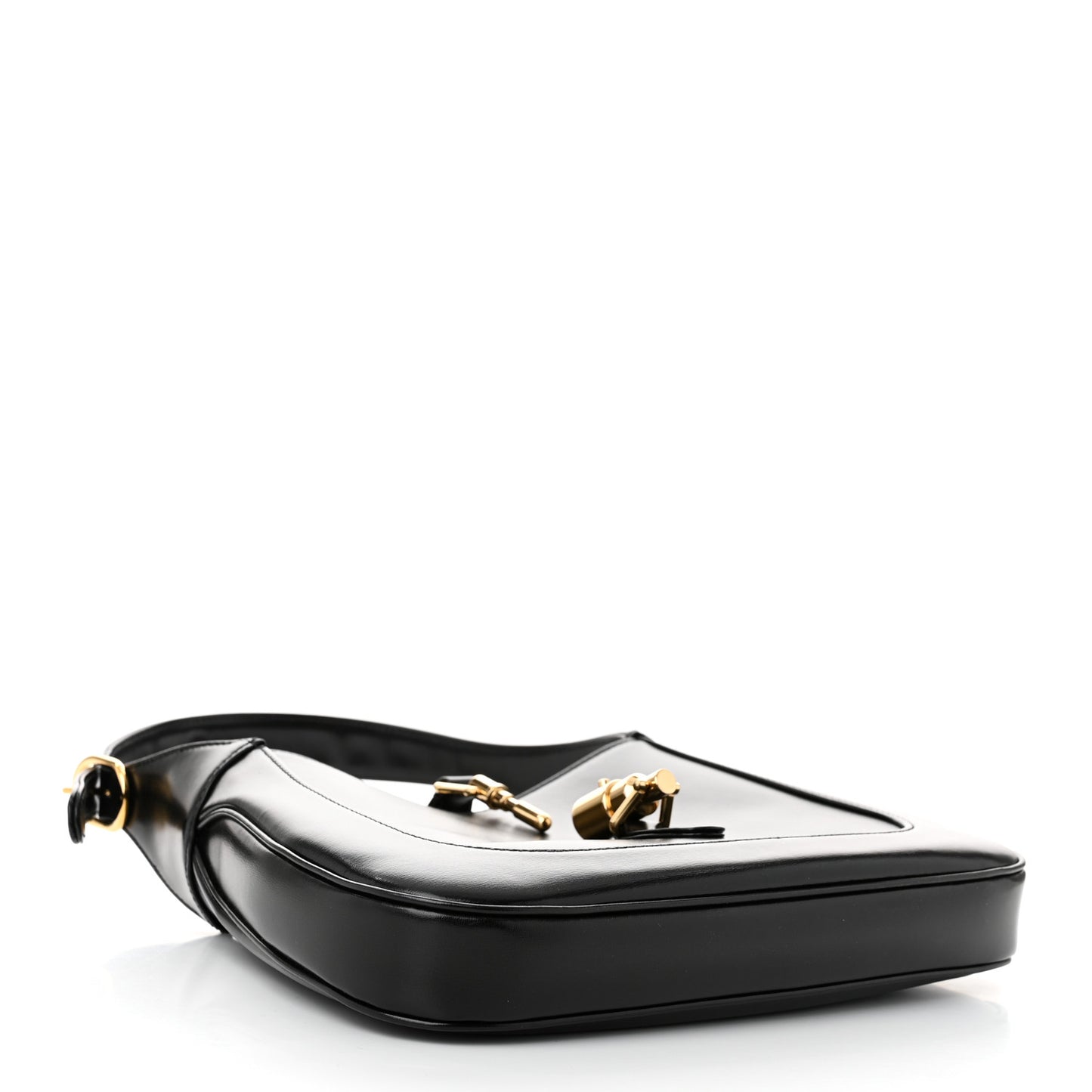 Boarded Dyana Lux Calfskin Small Jackie 1961 Hobo Black