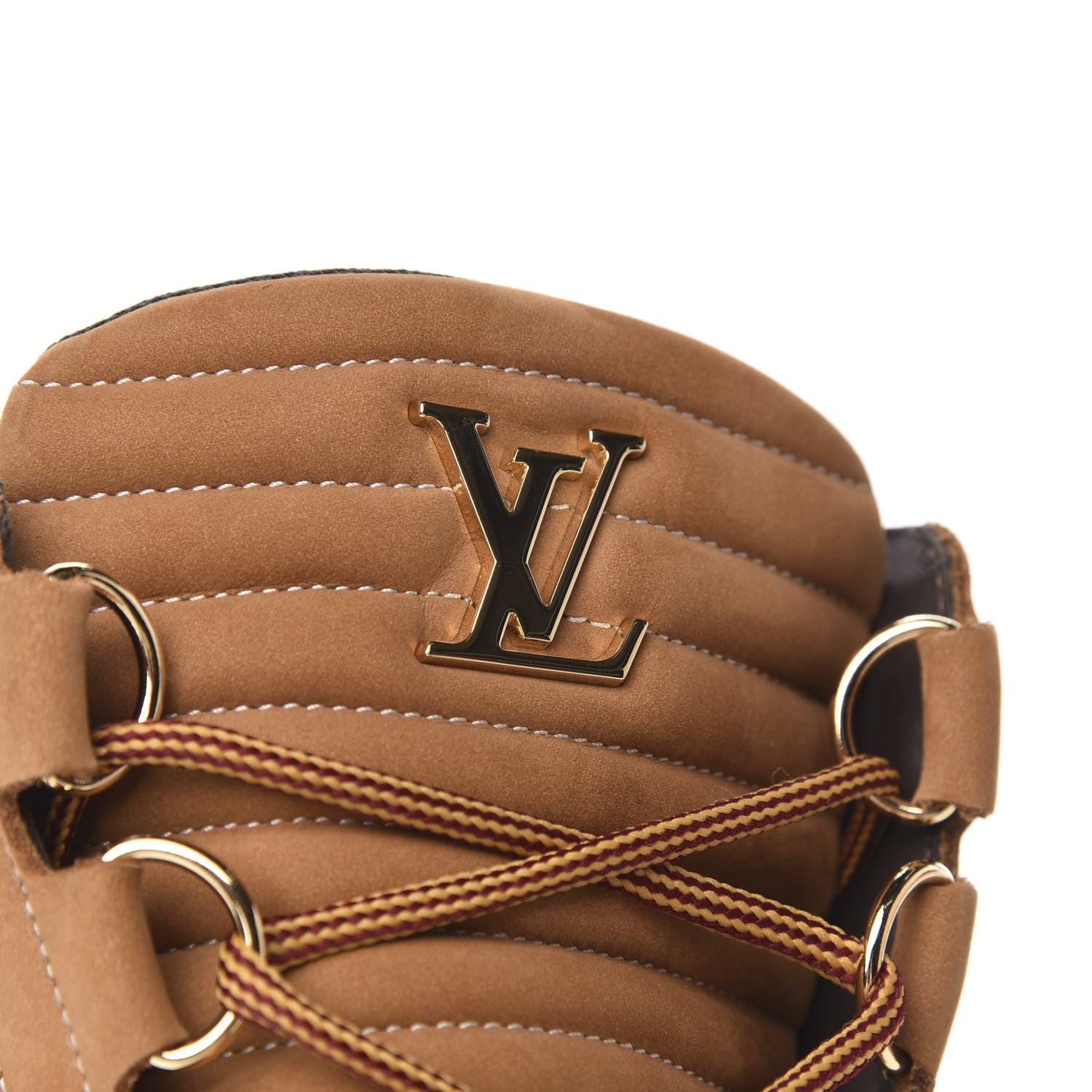 Louis Vuitton Suede Calfskin Monogram Mens Creeper Ankle Boots 7 Beige 6 of 8