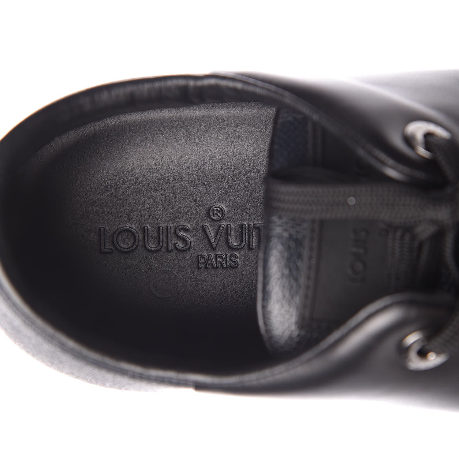 Louis Vuitton Calfskin Damier Graphite Line Up Sneaker 7.5 Black 6 of 10