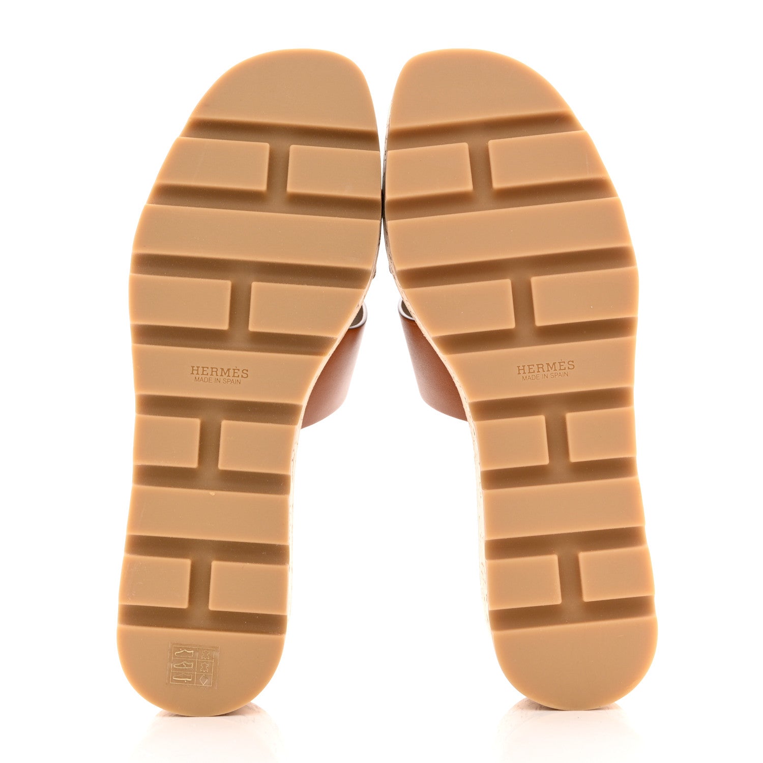 Hermes Calfskin Cork Eze 30 Sandals 39 Marron Glaise 5 of 9