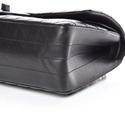 Chanel Aged Calfskin Chevron Quilted 2.55 Reissue 225 Flap So Black 6 of 11