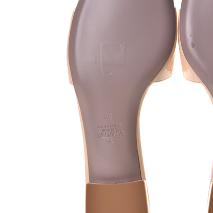 Valentino Garavani Patent VLogo Slides 39 Light Beige 8 of 10