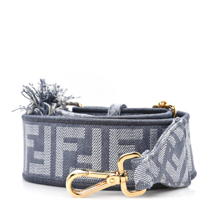 Fendi Denim Zucca Pocket Strap Blue 1 of 3