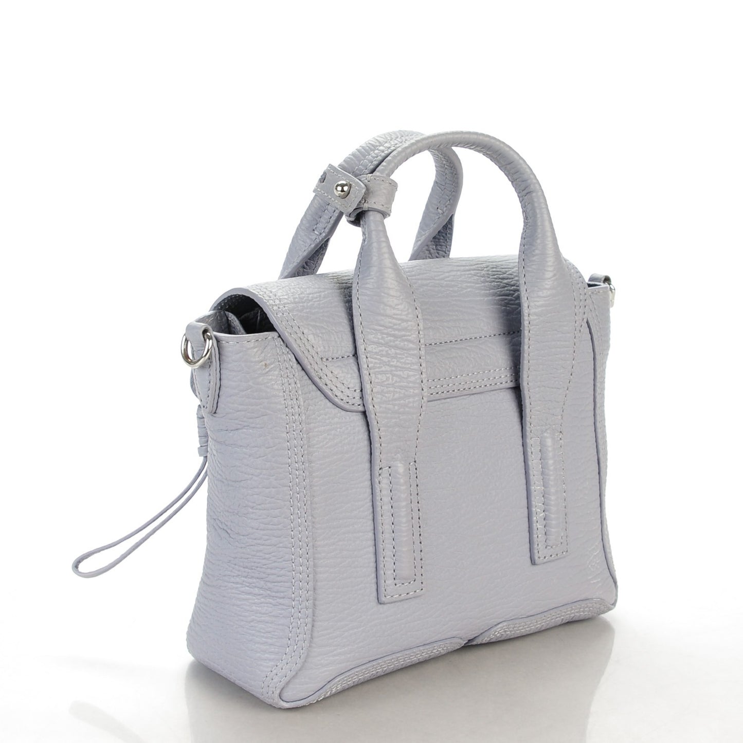 3.1 Textured Calfskin Mini Pashli Satchel Lilac