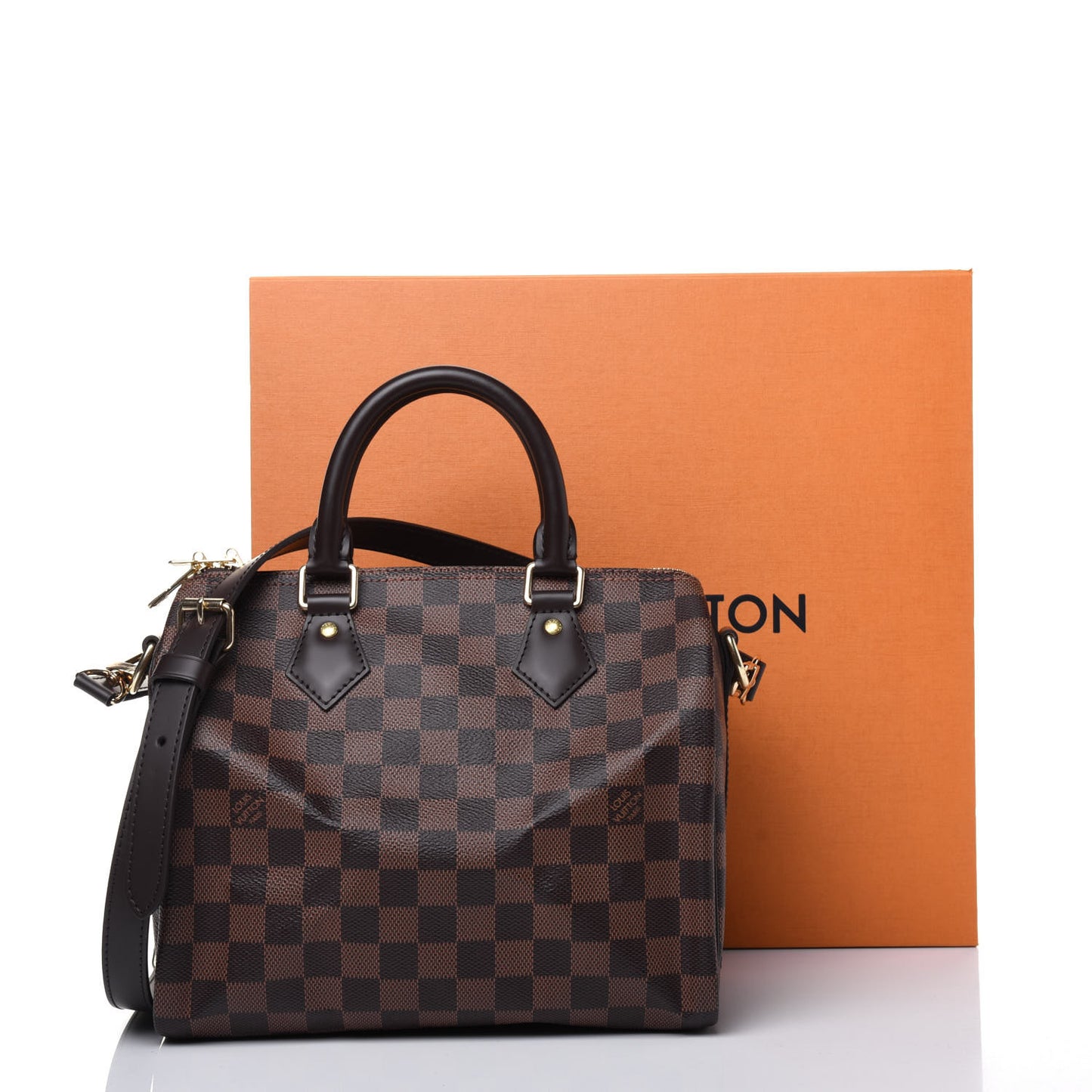 Damier Ebene Speedy Bandouliere 25