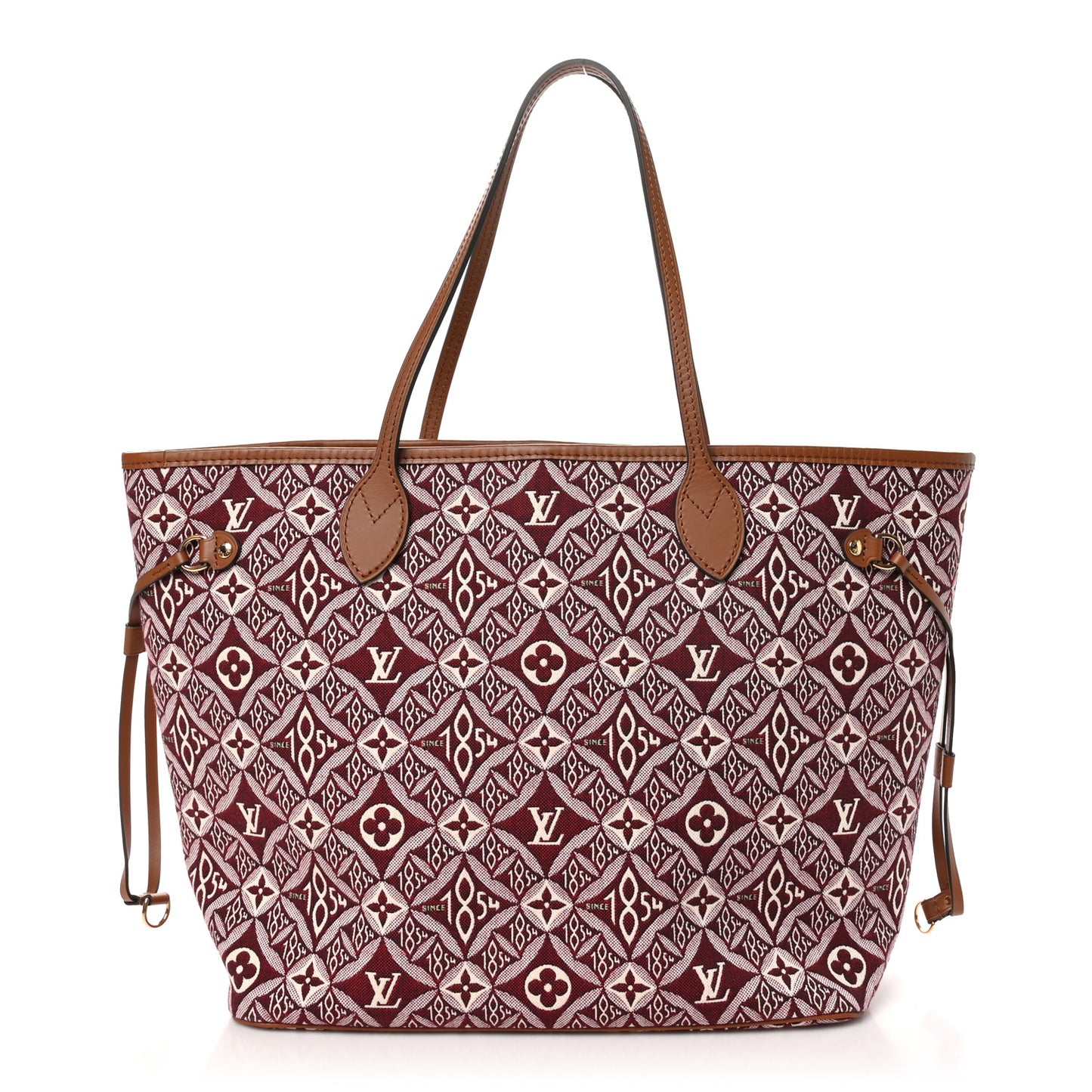 Jacquard Since 1854 Neverfull MM Bordeaux