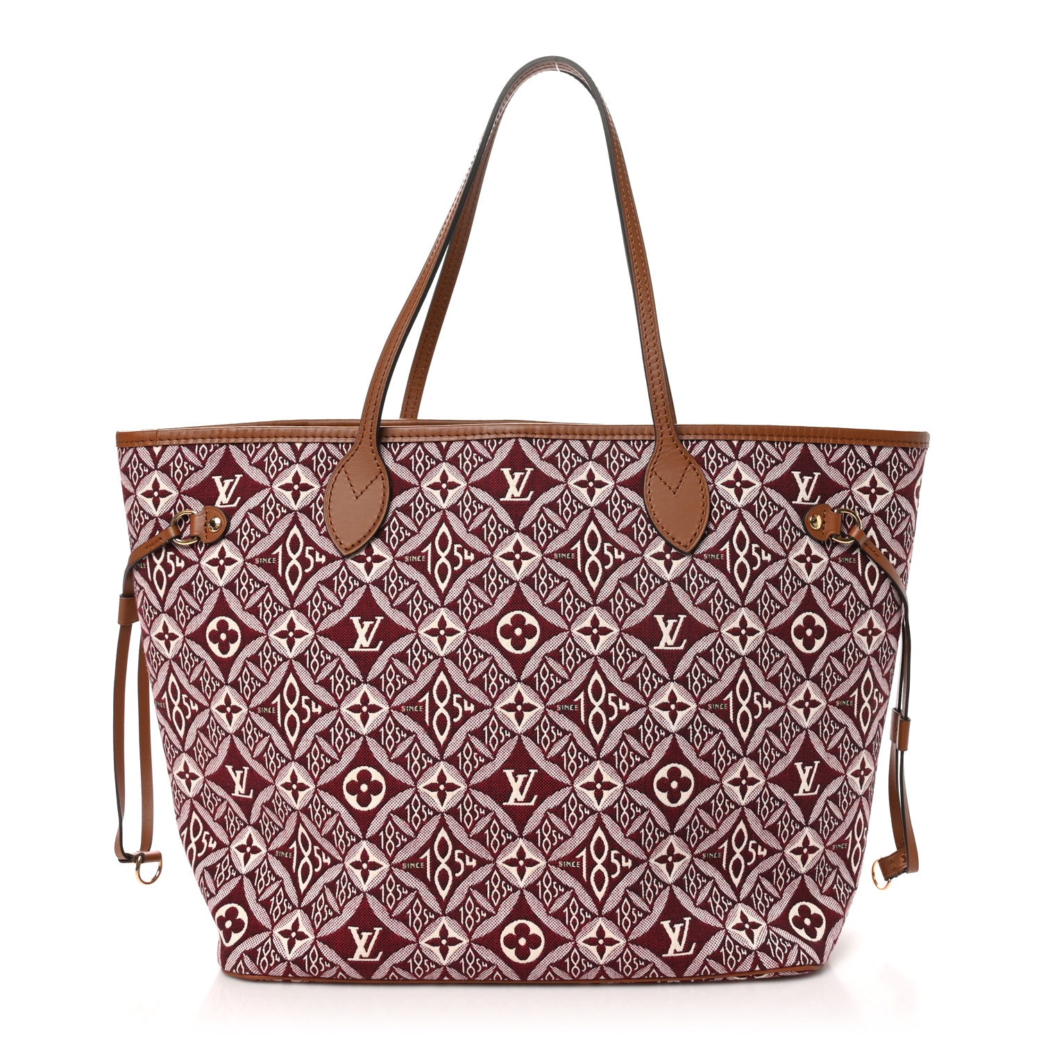 Louis Vuitton Jacquard Since 1854 Neverfull MM Bordeaux 1 of 10