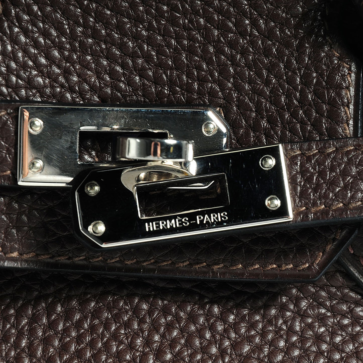 Togo Birkin 25 Marron Fonce
