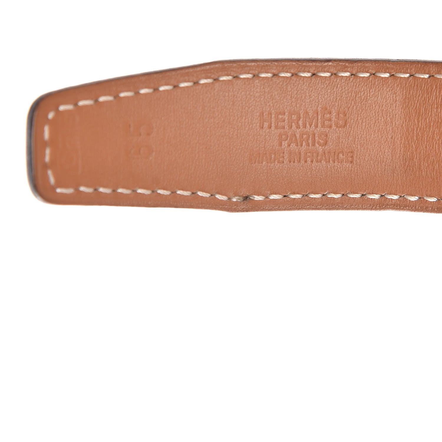 Hermes Box Chamonix 24mm Constance H Belt 65 Black Natural 4 of 16