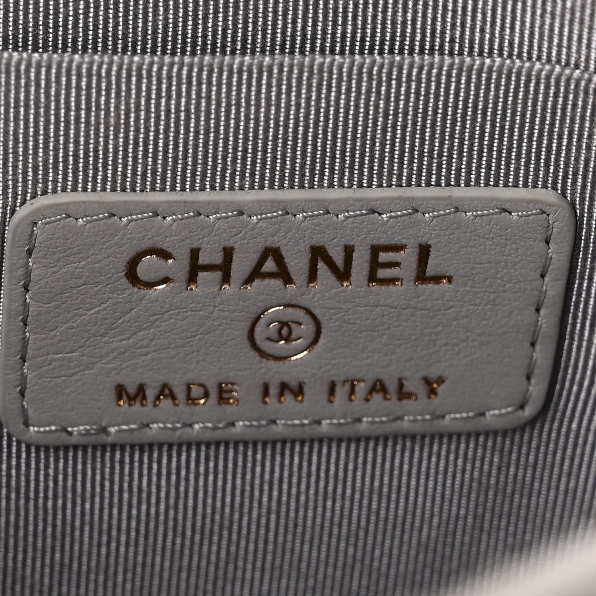 Chanel Caviar Quilted Camera Case Grey 7 of 12