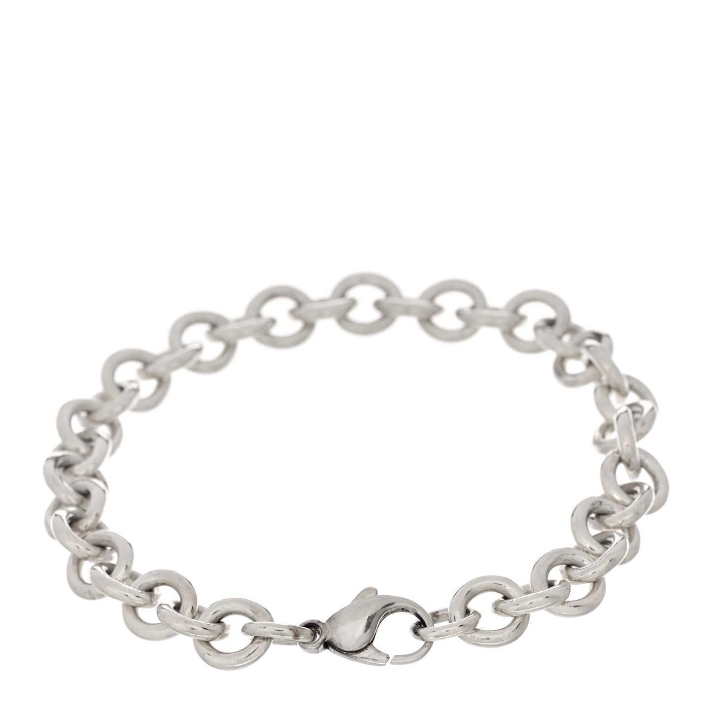 Sterling Silver Round Chain Link Bracelet
