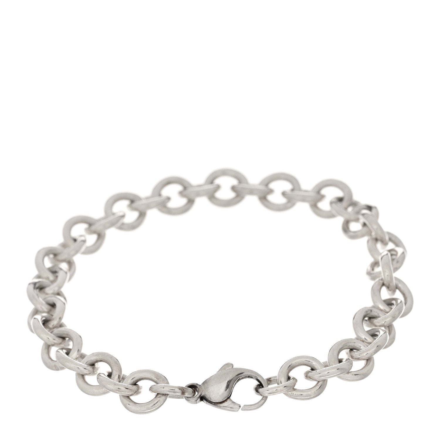Tiffany Sterling Silver Round Chain Link Bracelet 2 of 3
