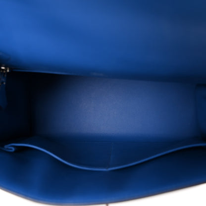 Hermes Toile Swift Kelly Sellier 28 Ecru Bleu France 5 of 11