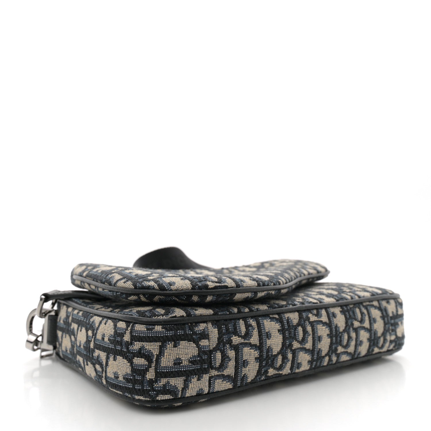 Christian Dior Oblique Saddle Triple Pouch Navy Blue 4 of 10