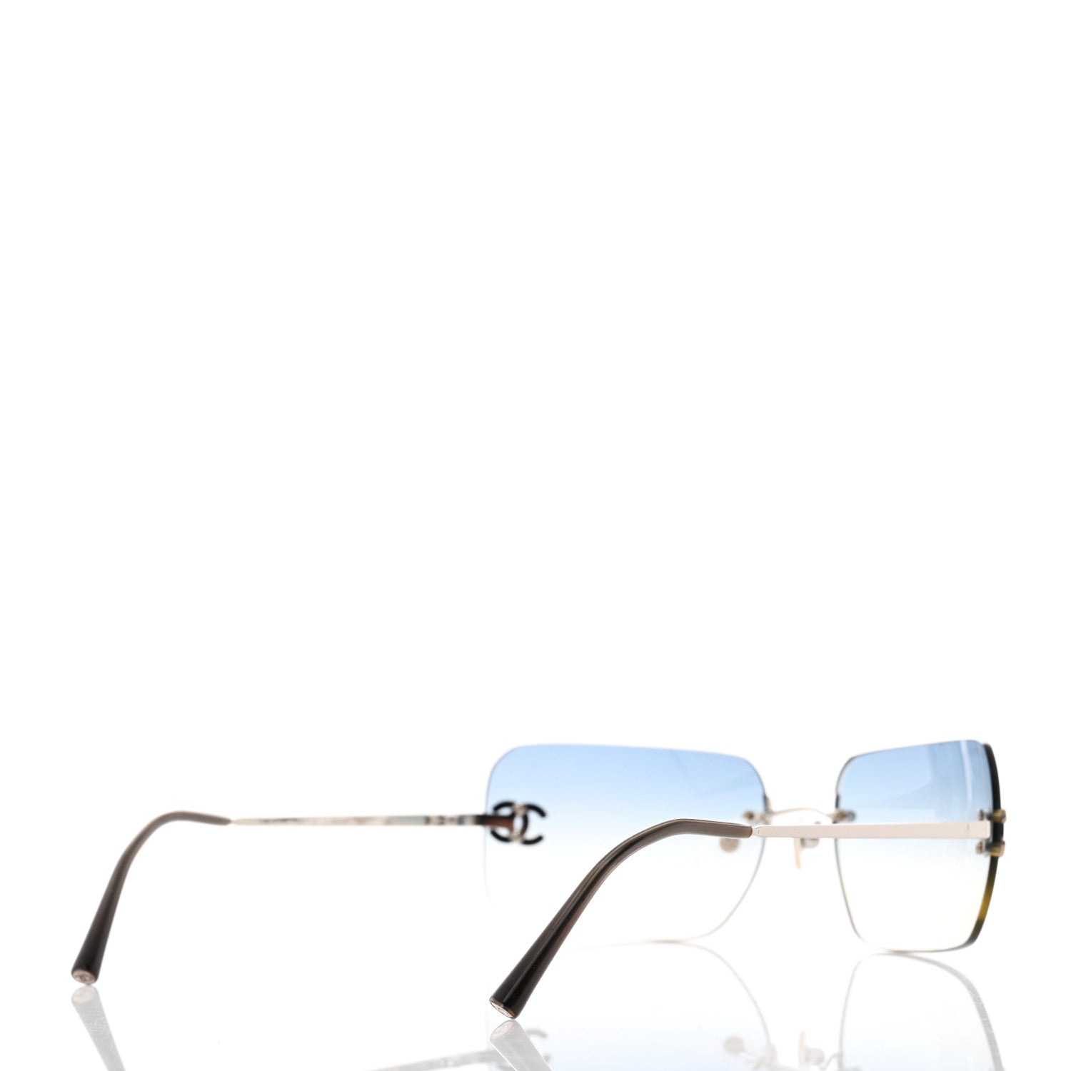 Chanel Metal Crystal CC Logo Sunglasses 4017-D 5 of 9