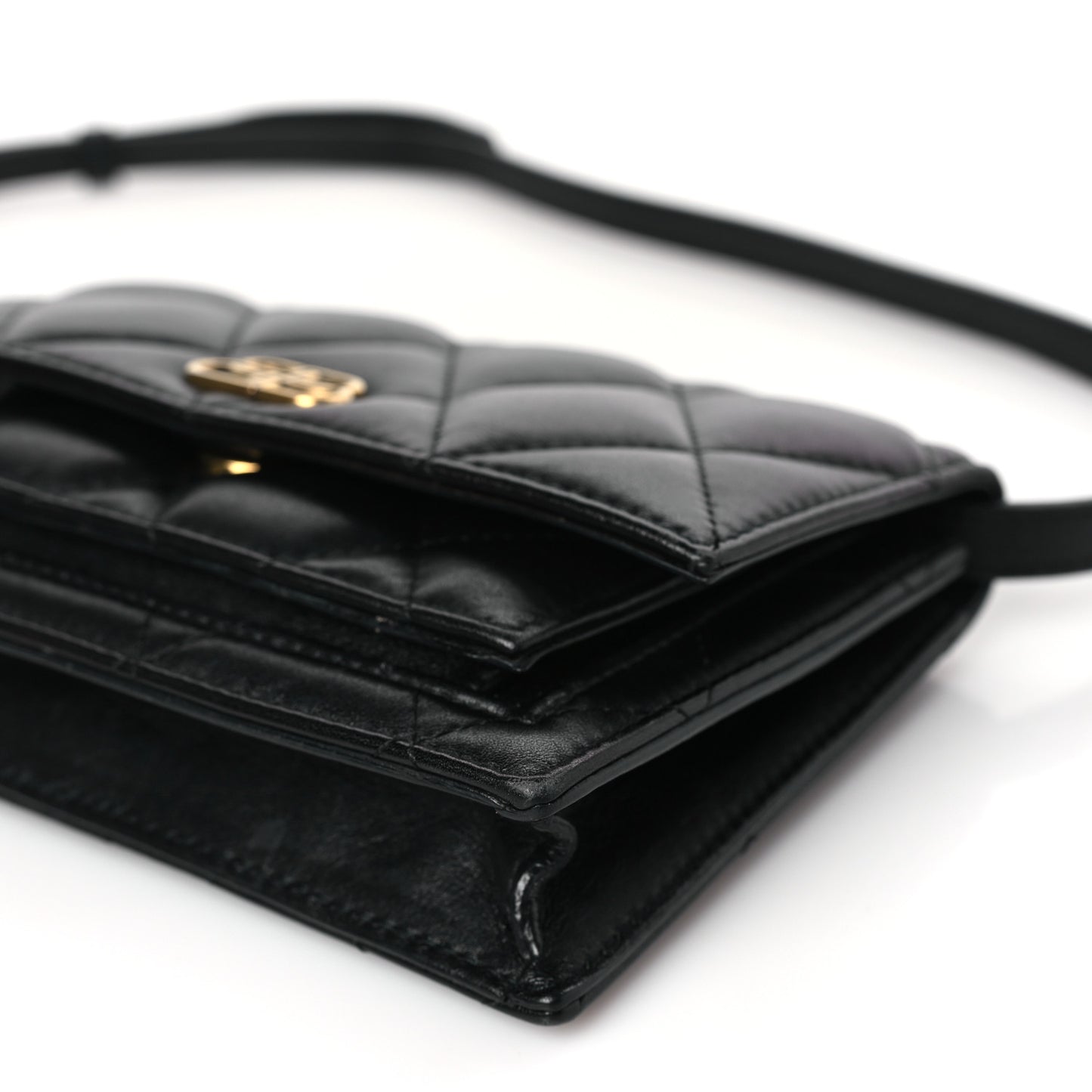 Nappa Calfskin Quilted XS Sharp Belt Bag Black