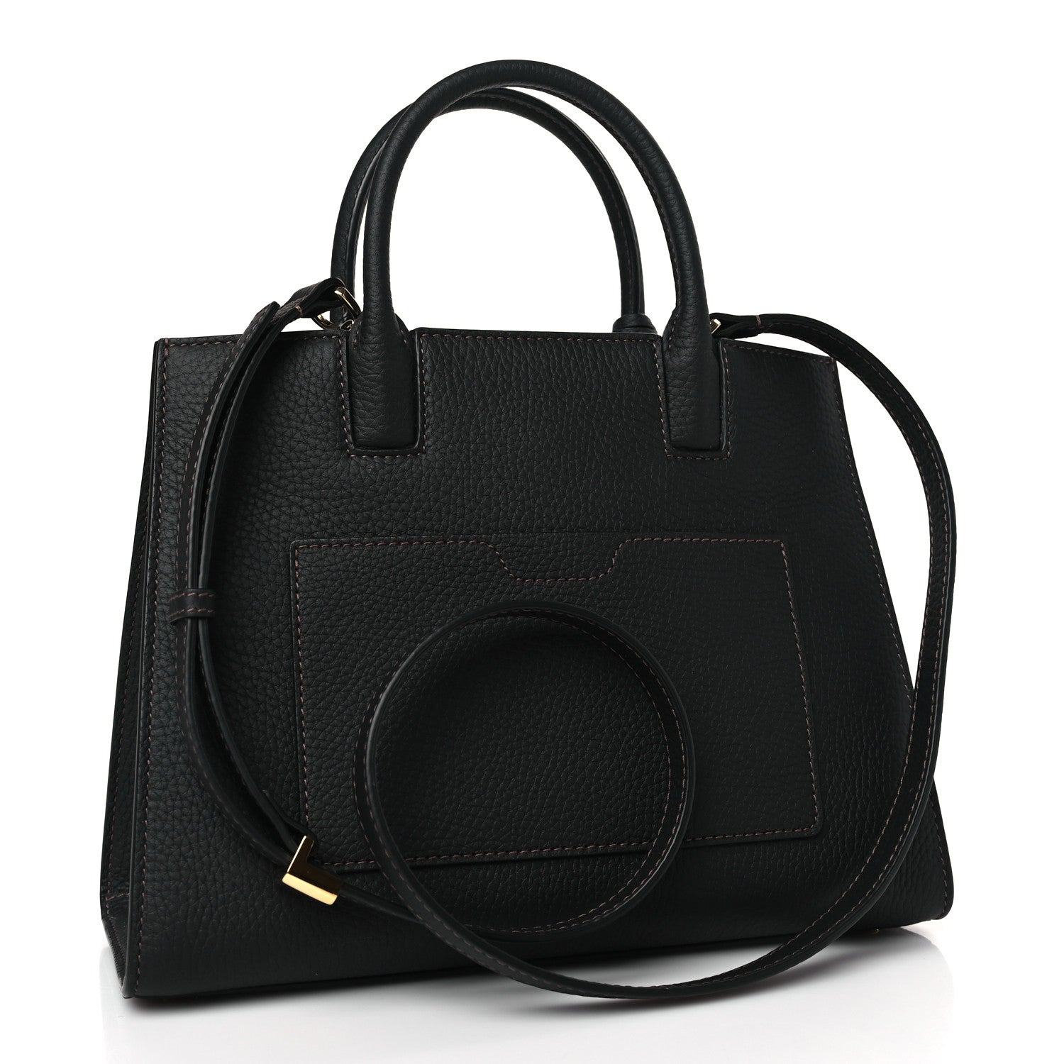 Burberry Grained Calfskin Small Frances Tote Black 3 of 8