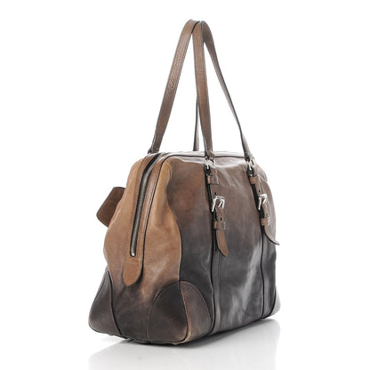 Prada Glace Calf Bowler Bag Militare 3 of 9