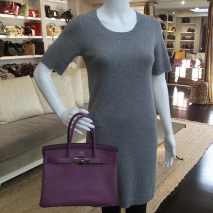 Hermes Chevre de Coromandel Birkin 30 Cyclamen 2 of 10