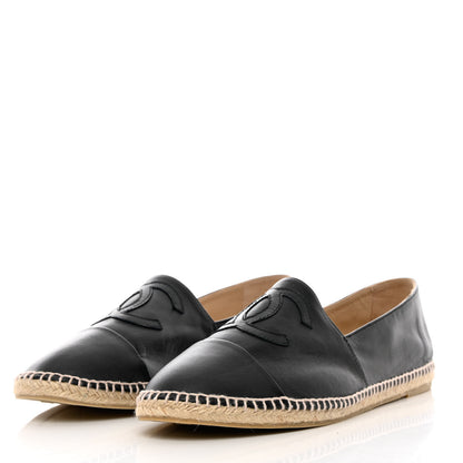 Chanel Lambskin CC Mens Espadrilles 45 Black 3 of 11