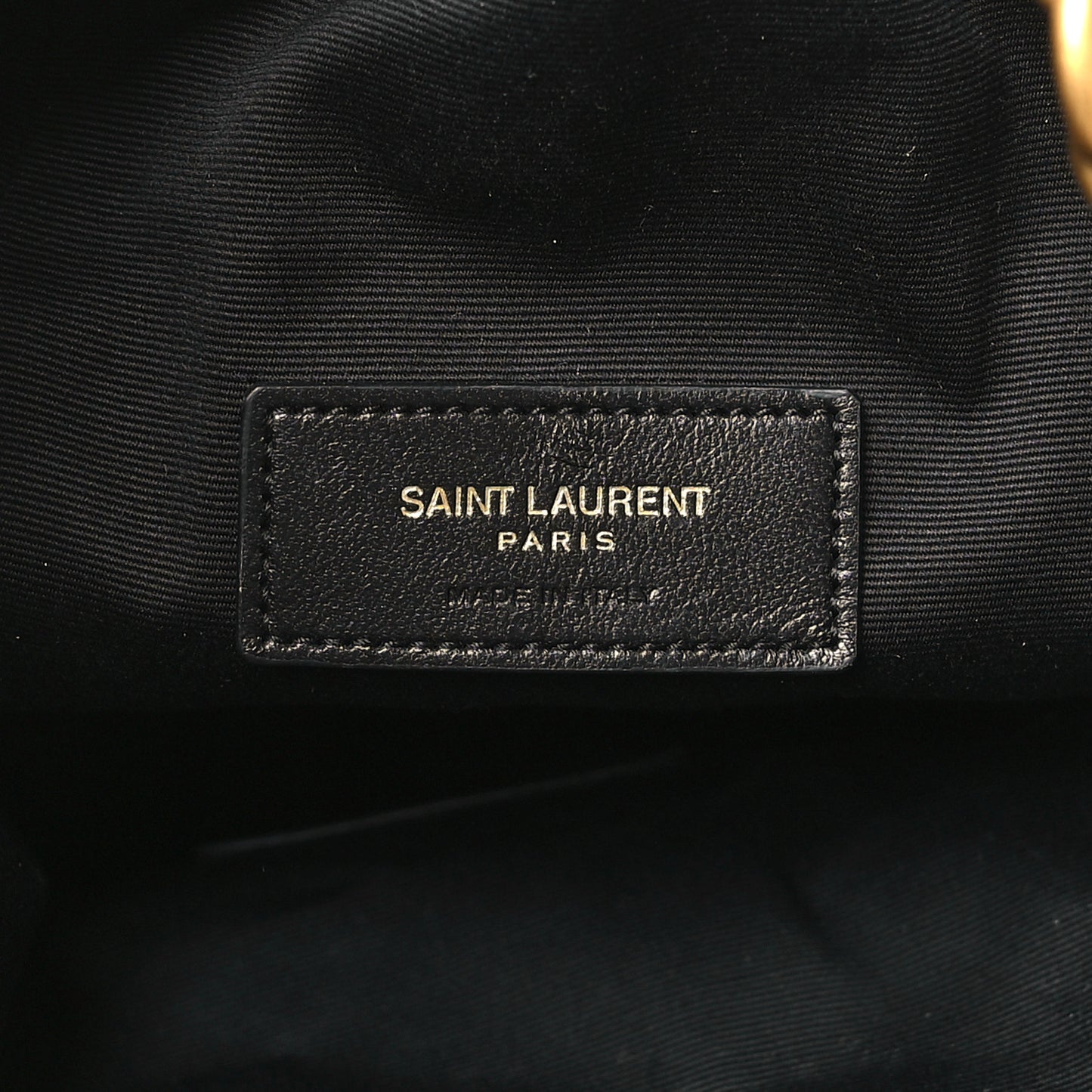Lambskin Quilted Le Maillon Bucket Bag Crema Soft
