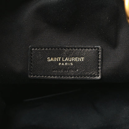 Saint Laurent Lambskin Quilted Le Maillon Bucket Bag Crema Soft 6 of 10