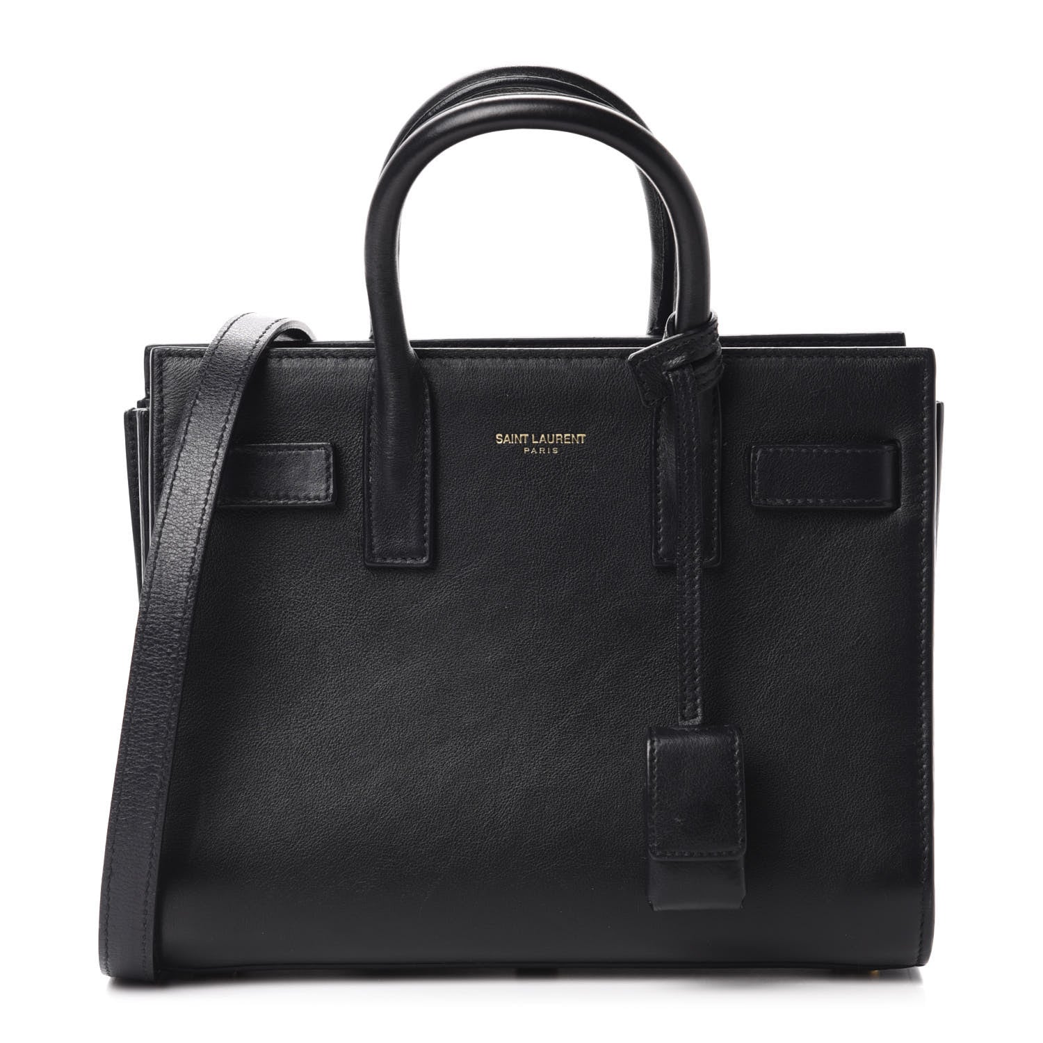 Saint Laurent Calfskin Nano Sac De Jour Black 1 of 10