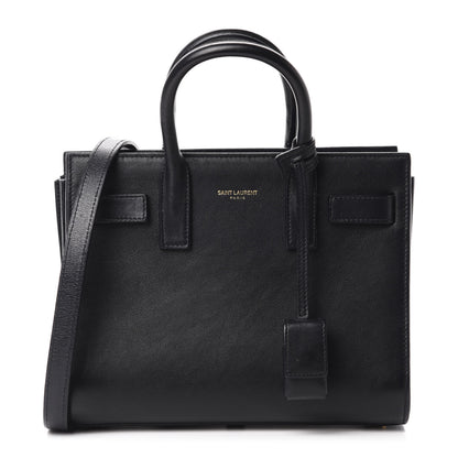 Saint Laurent Calfskin Nano Sac De Jour Black 1 of 10