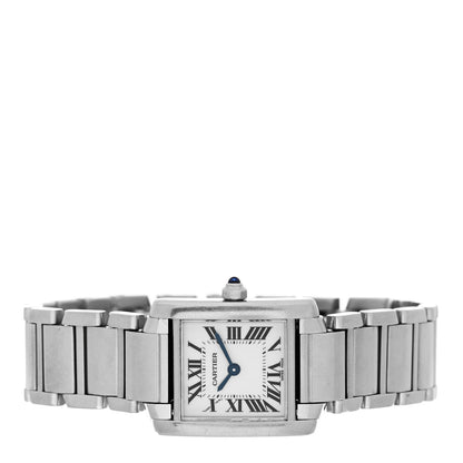 Cartier Stainless Steel 20mm Tank Francaise Quartz Watch 2 of 5