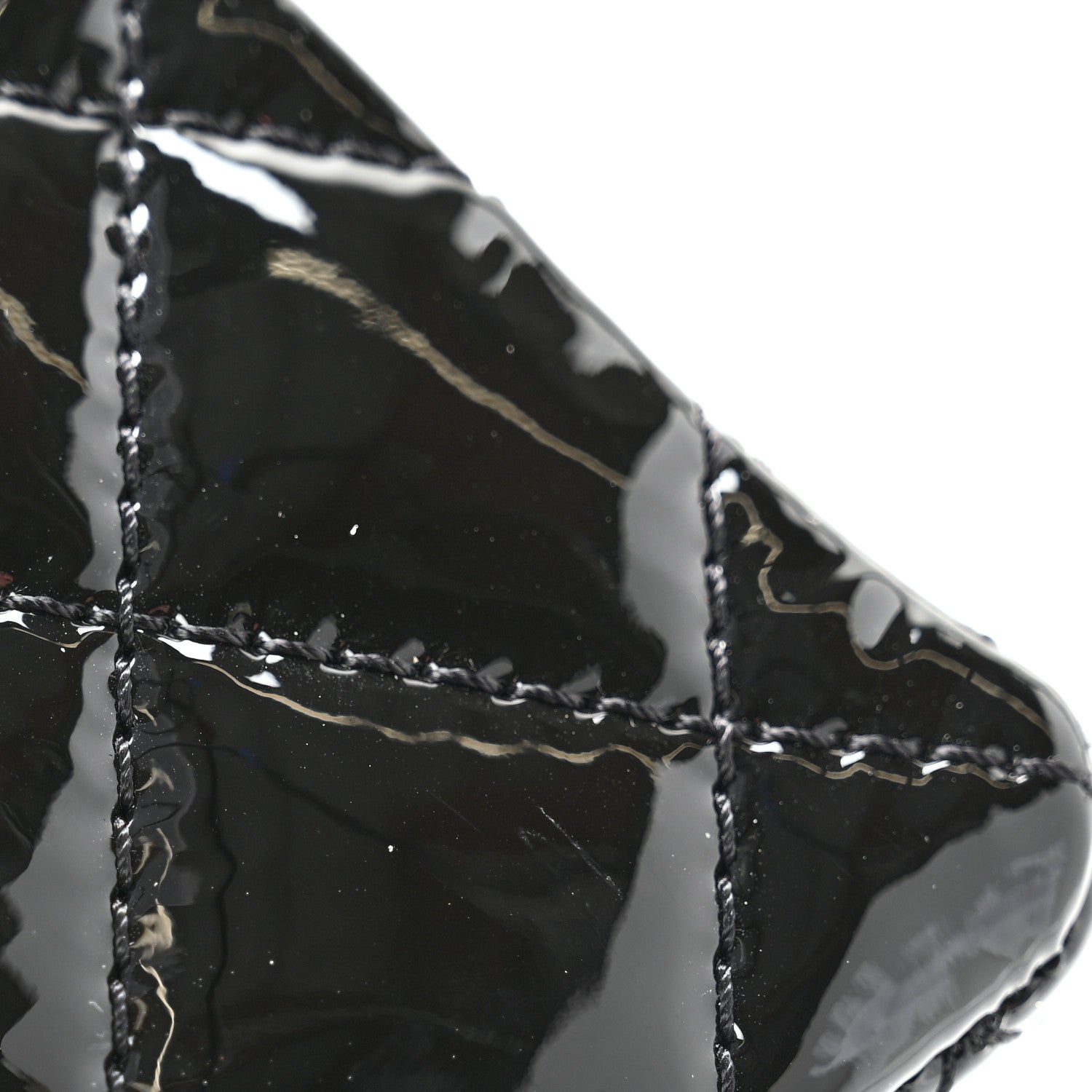Chanel Patent Calfskin Quilted Reissue 2.55 Clutch So Black 9 of 9