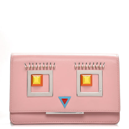 Fendi Vitello Century Hypnoteyes Tube Wallet On Chain Bubblegum 1 of 11