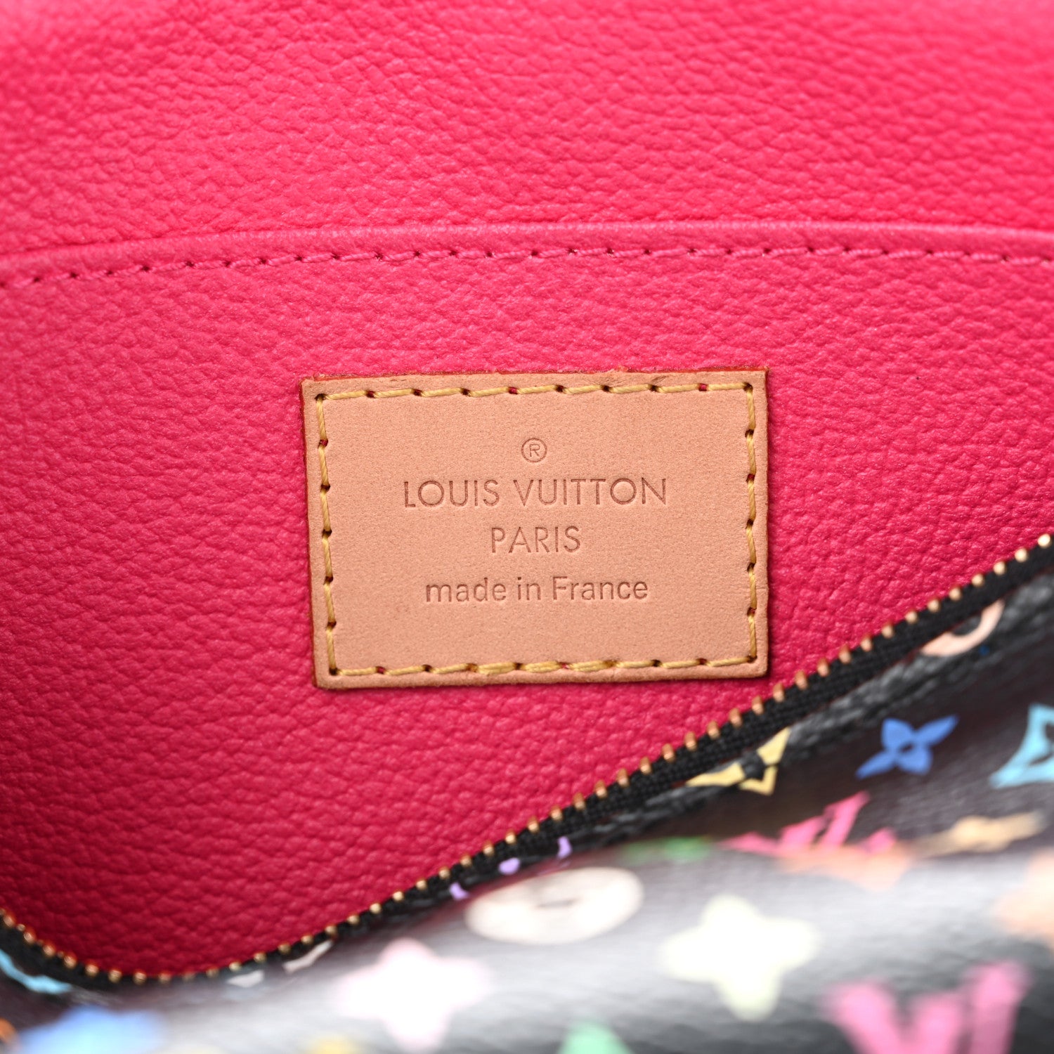 Louis Vuitton Monogram Multicolor Cosmetic Pouch Black Grenade 6 of 12