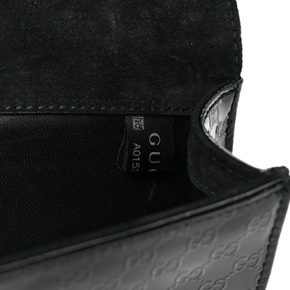 Gucci Patent Microguccissima Small Broadway Clutch Black 7 of 13