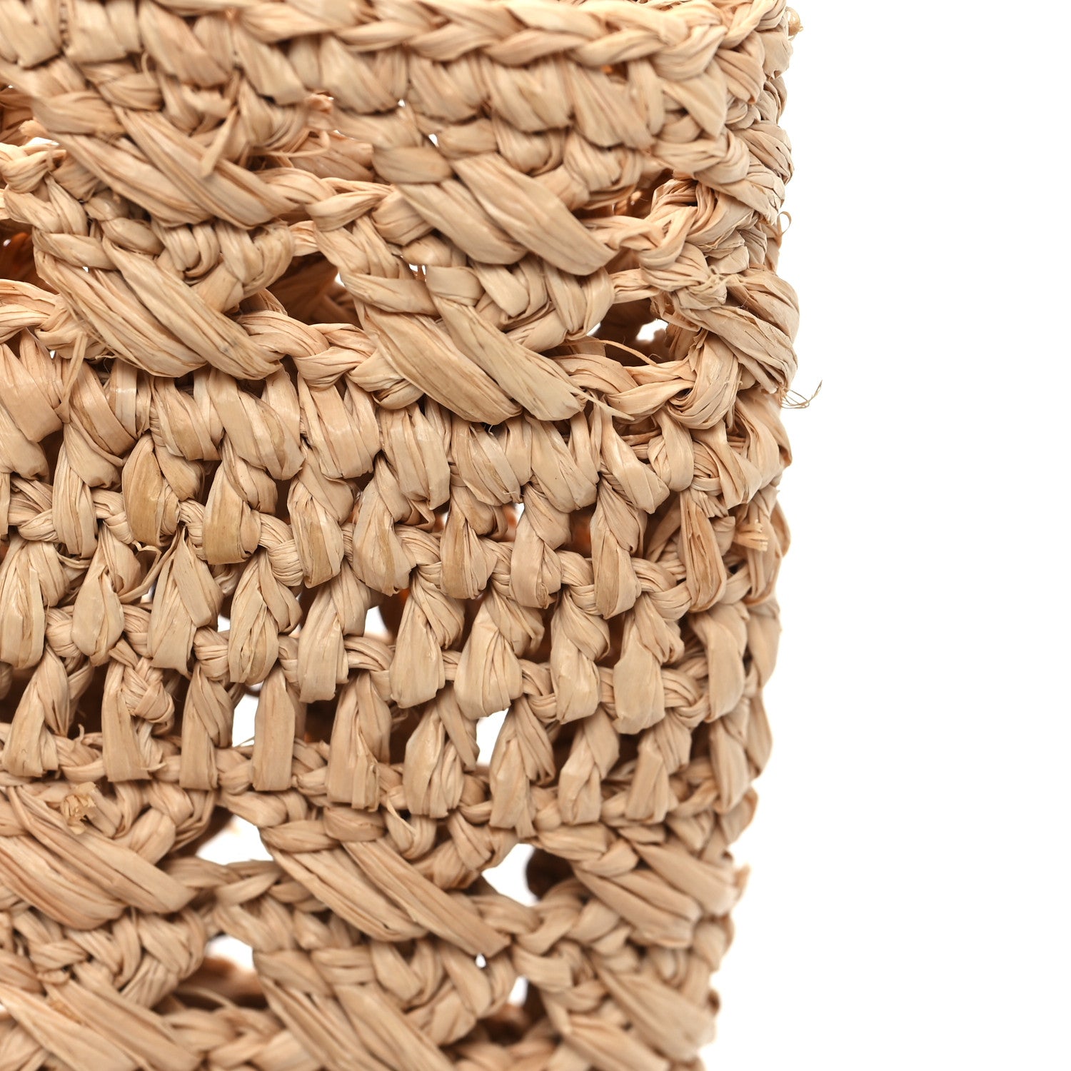 Saint Laurent Raffia Calfskin Small Panier Tote Naturel 11 of 11
