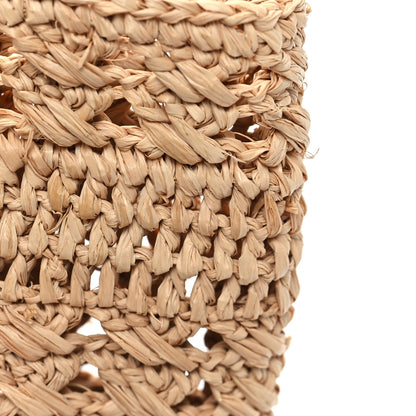 Saint Laurent Raffia Calfskin Small Panier Tote Naturel 11 of 11